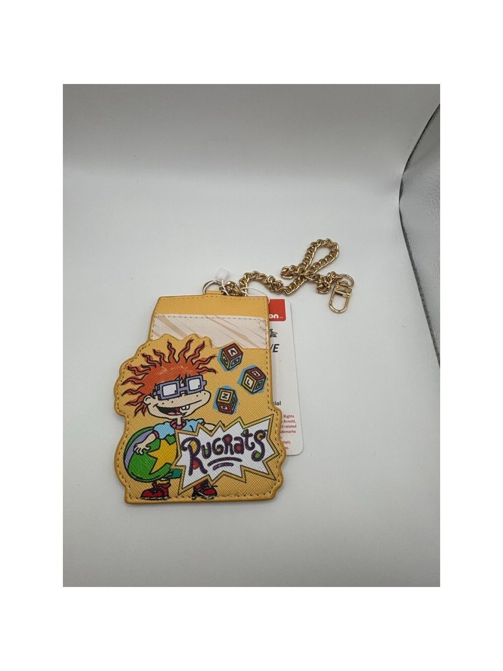 Rugrats Chuckie Card Holder Keychain Wallet Nickelodeon NWT Bag Charm - Picture 3 of 5
